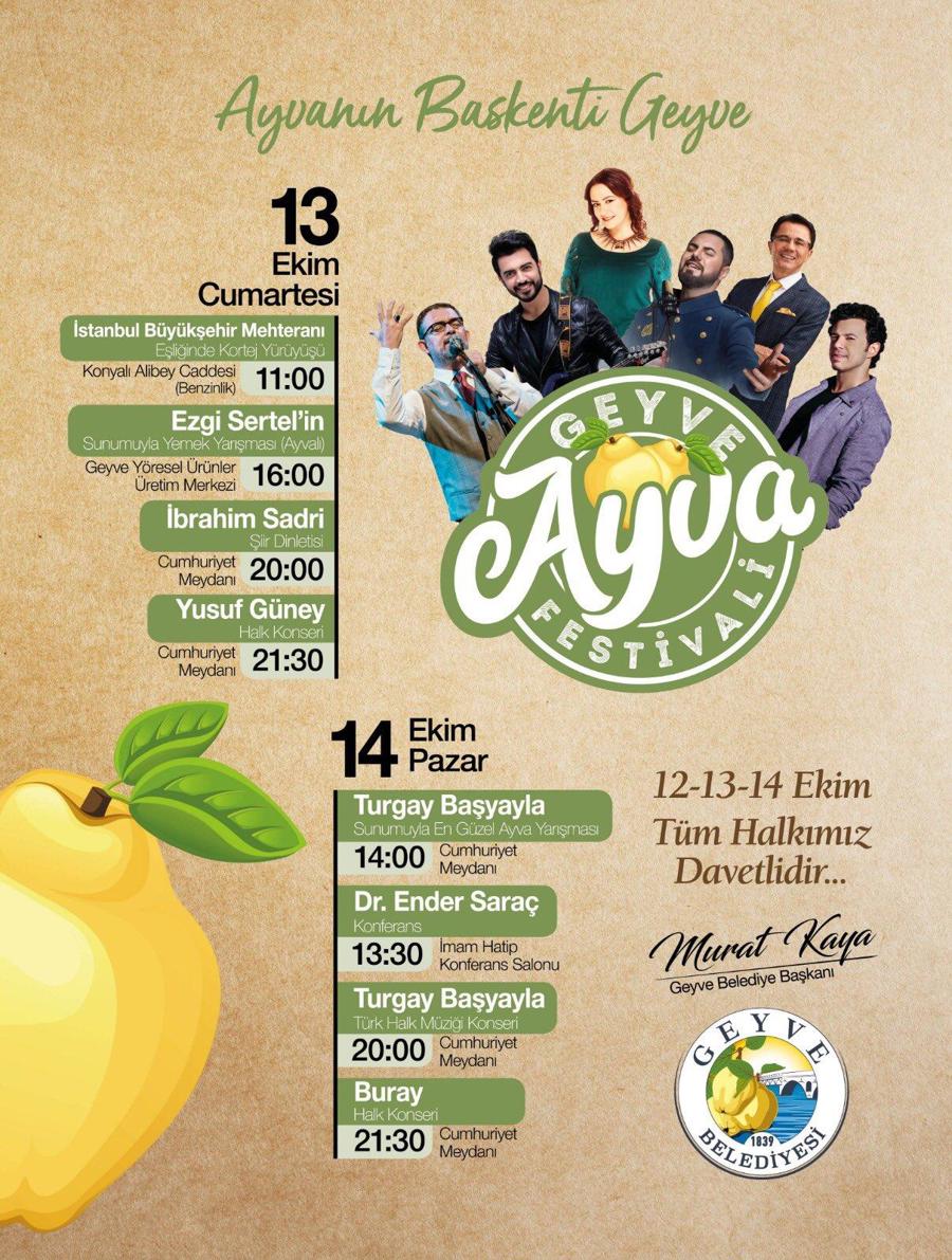 Geleneksel Geyve Ayva Festivali Başladı}