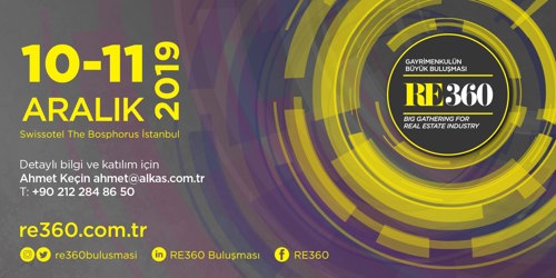 Gayrimenkul Buluşması Re360 10-11 Aralık’ta