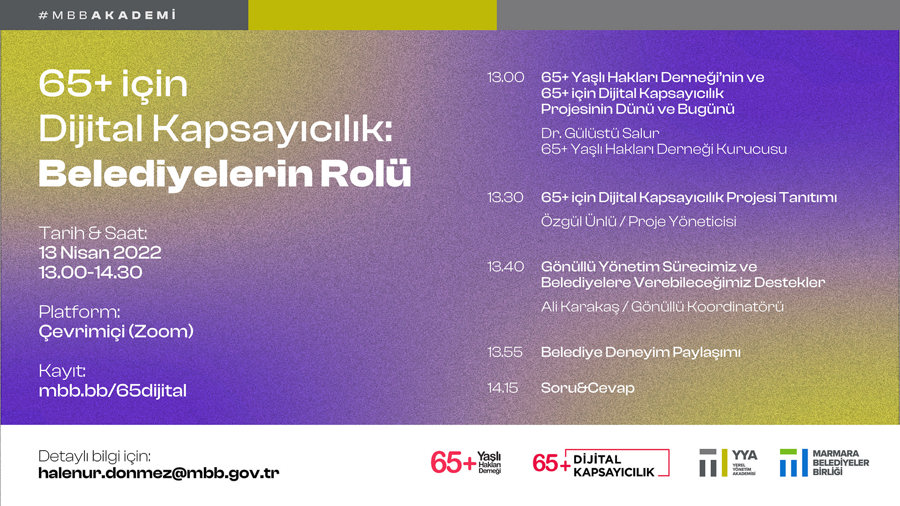 65+ İçin Dijital Kapsayıcılık: Belediyelerin Rolü Ortak Hareket Çağrısı Etkinliği}